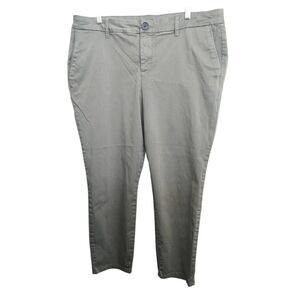 Kut from the Kloth Women’s Size 18W Plus Gray/Light Green Ankle Pants Trousers